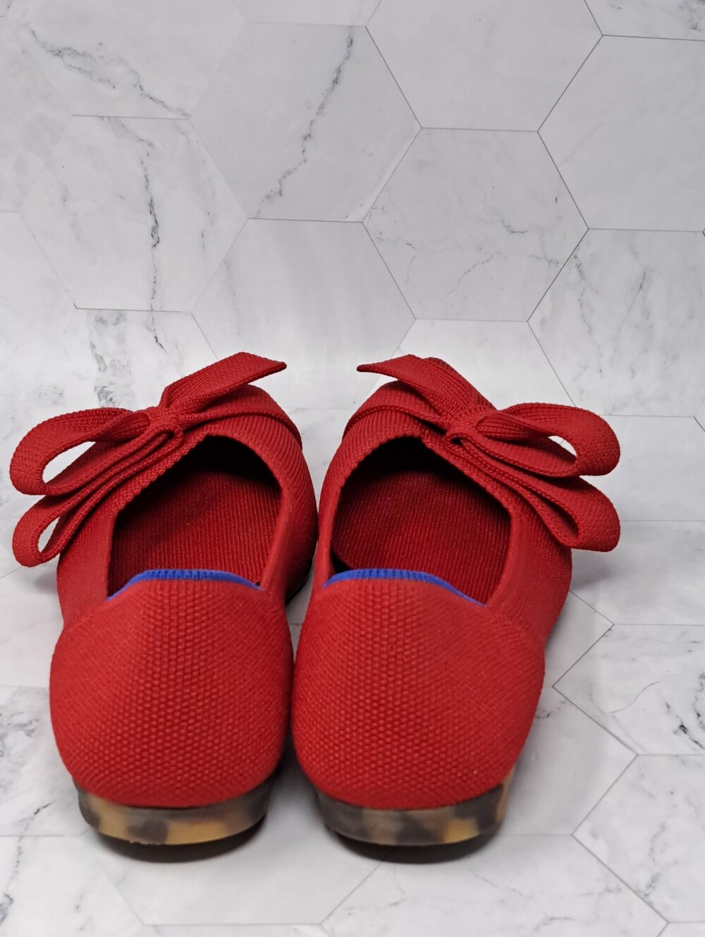 Rothy's The Bow Point II flat - Cupid Red Size 6 - Picture 4 of 6